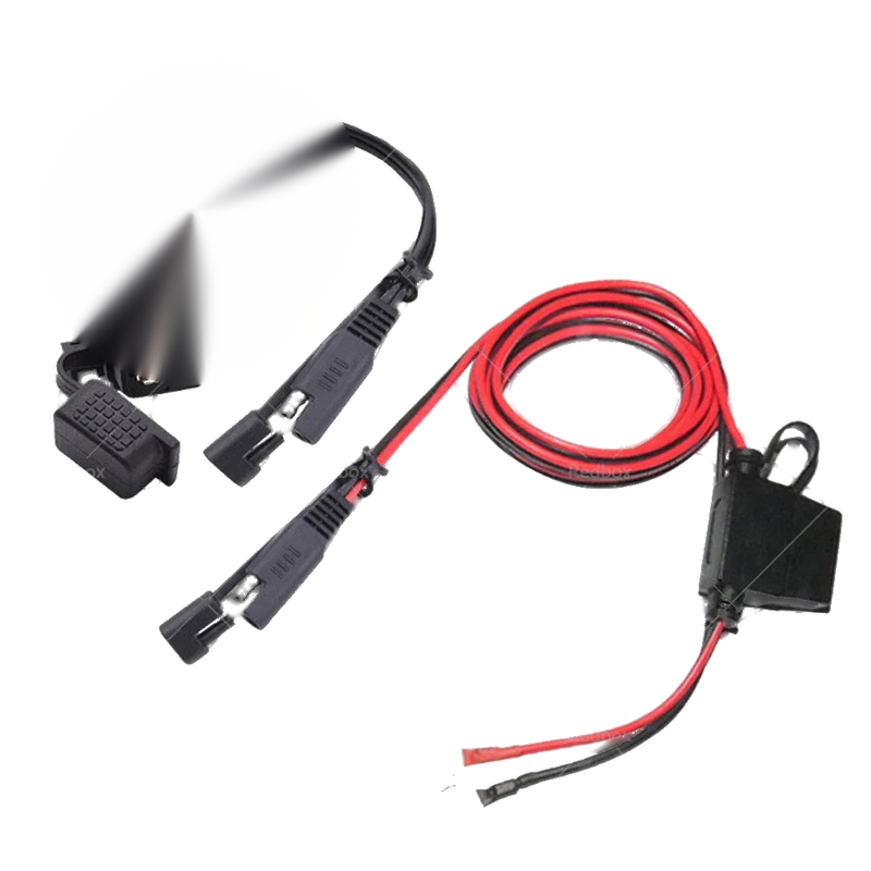 Motorcycle GPS Phone SAE to USB Charger Cable Adapter Waterproof