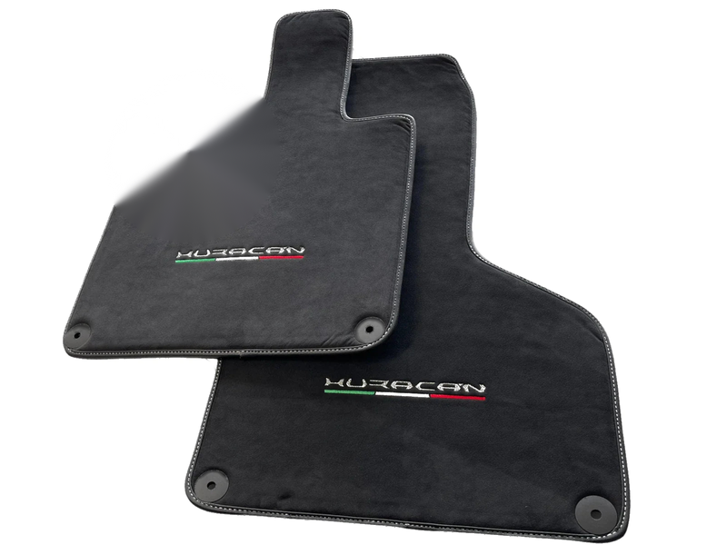 Lamborghini Huracan Coupe Alcantara Leather LHD Floor Mats (2014-2023)