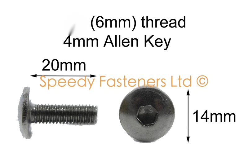 Yamaha FJ1200 Stainless Steel Fairing & Screen Bolts (1986–1996)