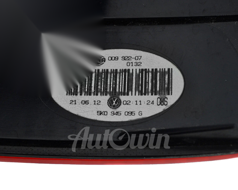 Volkswagen VW Golf VI MK6 Left Side Genuine Rear Light (2010-2014)