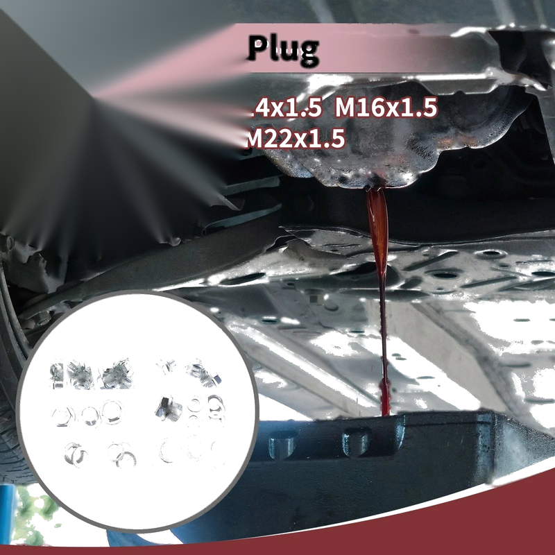 Car Motorcycle Boat 1 Set Engine Oil Drain Plug with Gasket