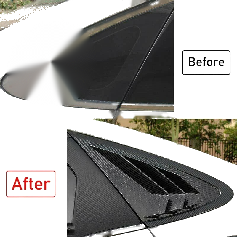 Hyundai Sonata Carbon Fiber Side Vent Window Louver Cover Trim (2020–2023)