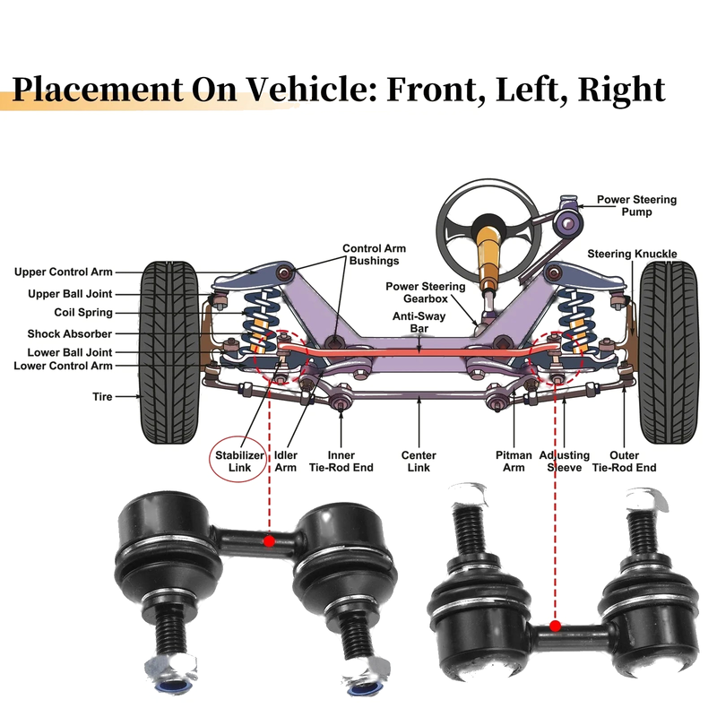 Chevrolet Prizm Front Stabilizer Sway Bar Link (1998 - 2002)