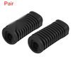 JH 70 Pair Black Motorcycle Foot Pegs Foot Pedal Cover Footrest Pad