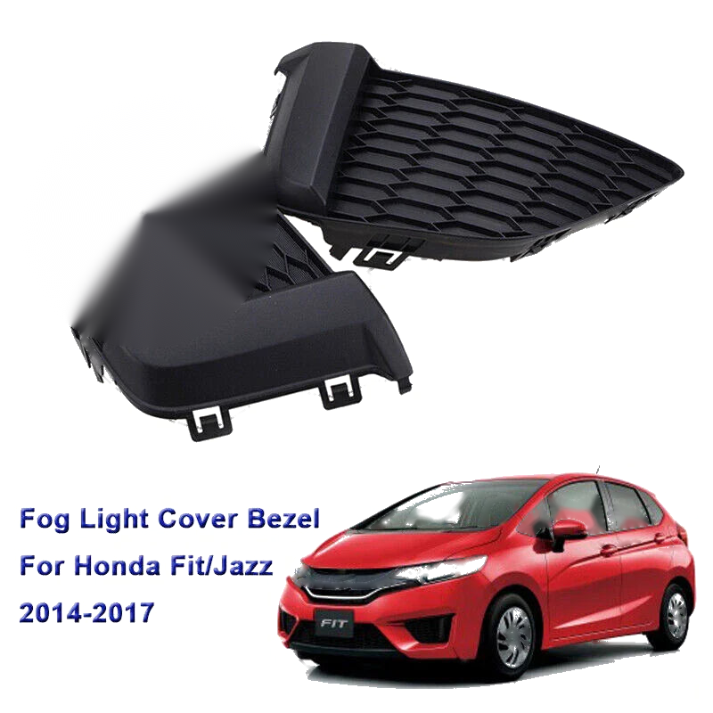 Honda Fit Jazz 2 x Front Bumper Fog Light Bezel Covers (2014-2017)