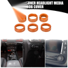 Jeep Wrangler AC Headlight Media Switch Knob Cover Ring (2018-2023)