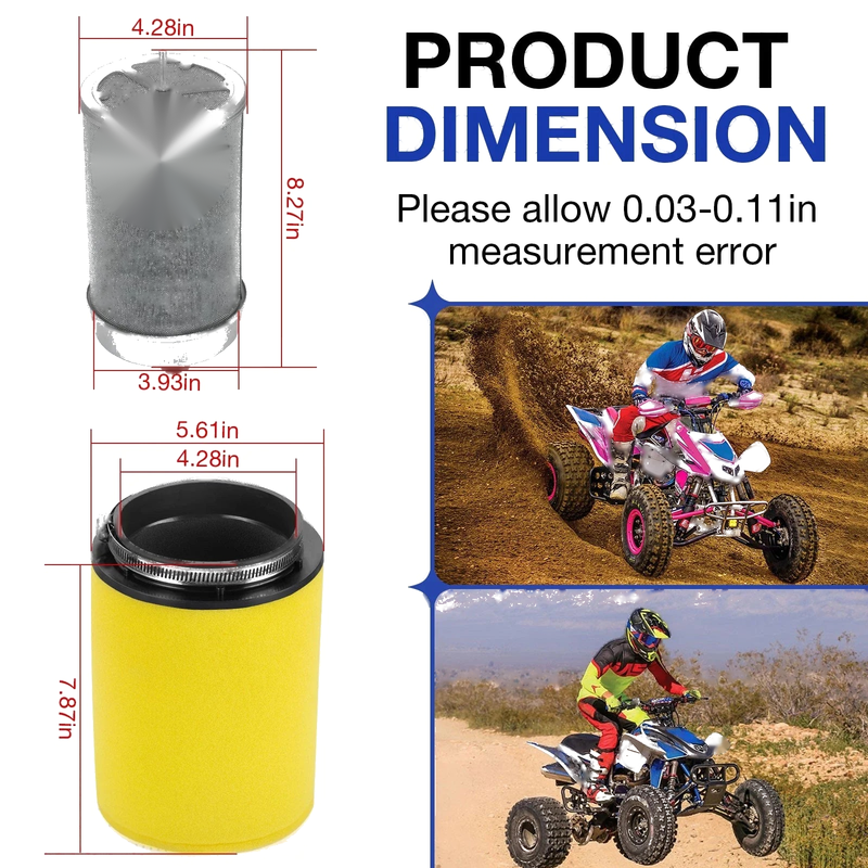 Honda TRX450ER TRX450R Air Filter Cleaner With Cage (2006–2014)