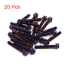 Motorcycle 20 x Hexagon Bolts M6x40mm