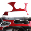 Ford Mustang Red Carbon Fiber Gear Shift Panel Cover Trim (2015-2019)