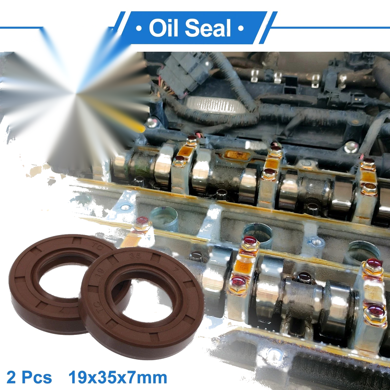 Oil Seal 19x35x7mm Brown 2 x