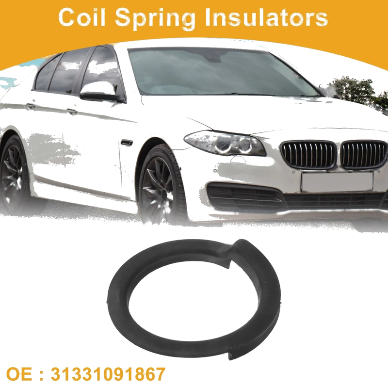 BMW 535i Upper Coil Spring Insulators Rubber 1 Pc (2008-2010)