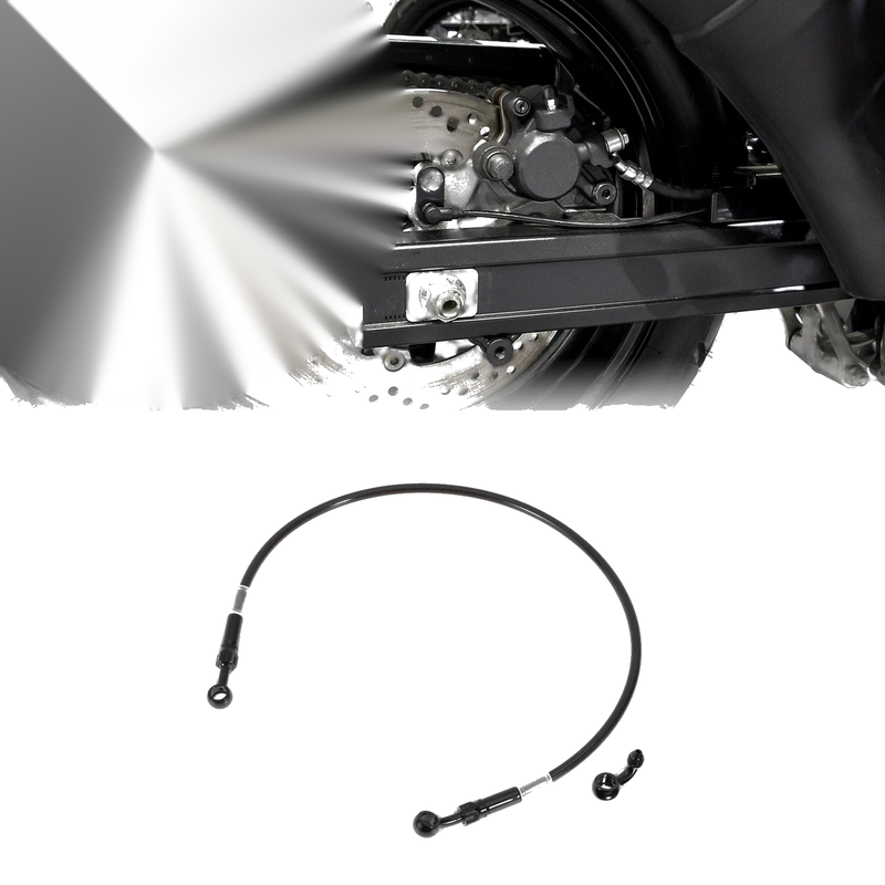 Motorcycle Brake Clutch Nylon Stainless Steel Wire Braid PU 70cm Hose Line