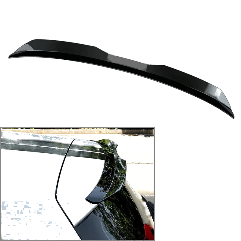 Hatchback SUV MPV Bright Black Universal Rear Roof Lip Spoiler Wing