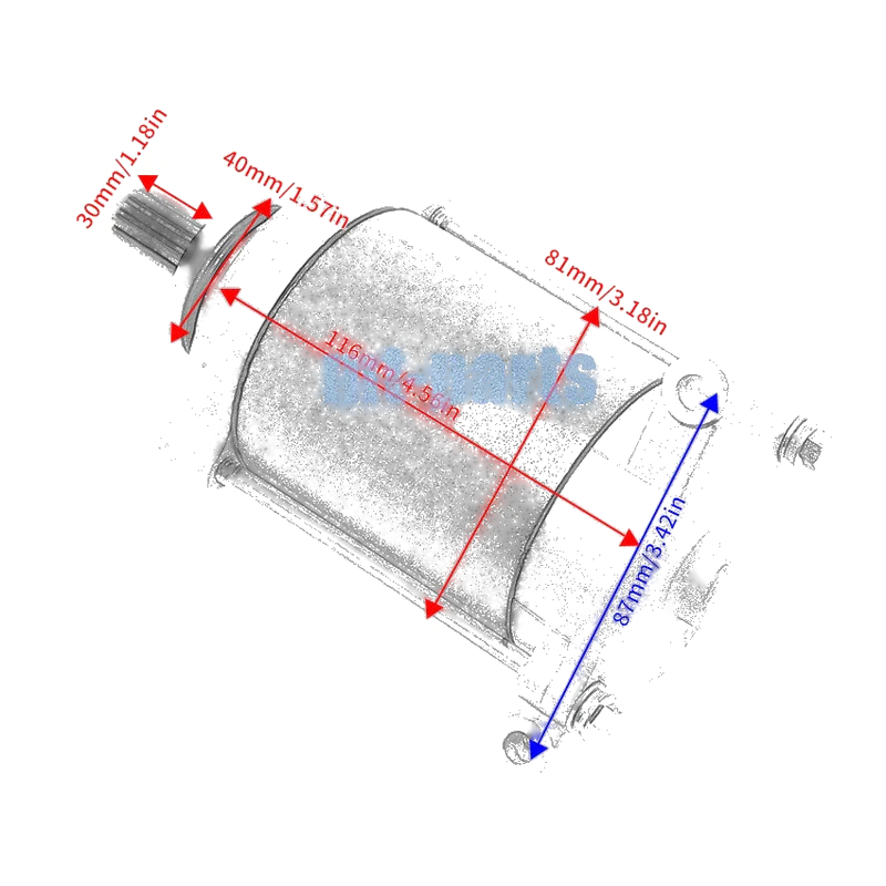 CF Moto Z6 Terracross 600, ZForce 600 Starter (2011-2015)