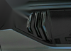 Nissan Kicks Glossy Black Side Vent Scoop Louver Cover Trim (2017–2024)