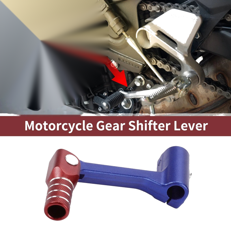 Bosuer Cheetah Blue Red Shifter Lever