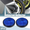 Motorcycle Garbage Cans Car Blue 2 x Universal Round Shape Reflectors