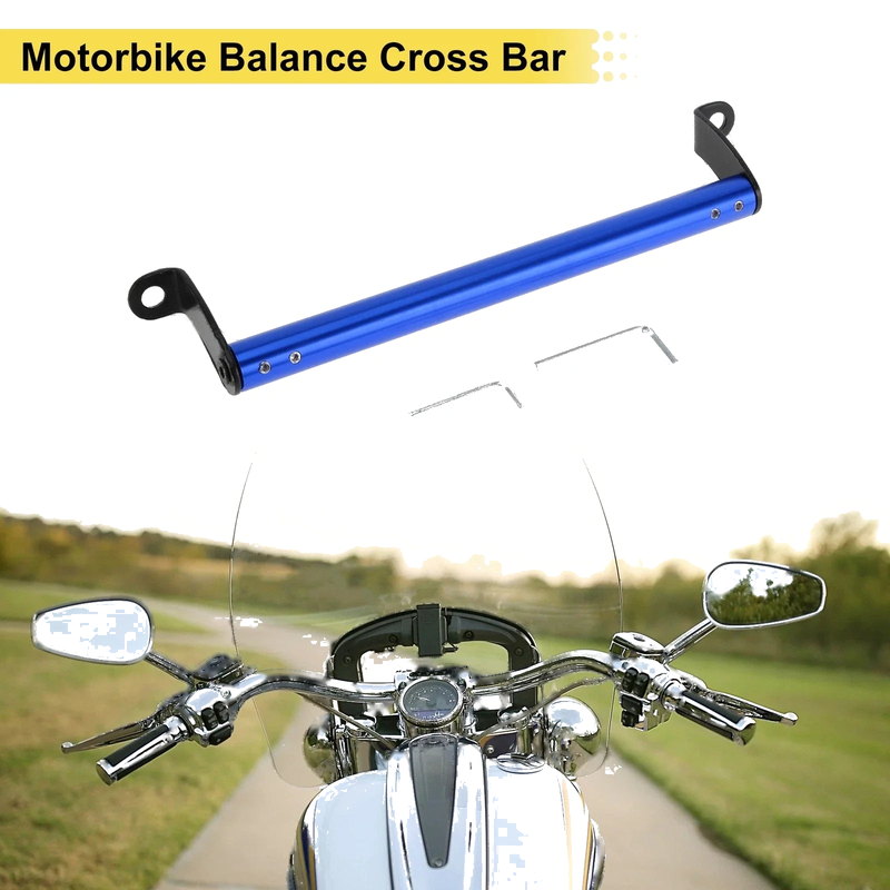 Motorcycle Cross Bar / 0.41" Hole / Balance Handlebars Blue