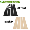Dodge Ram Black Pillar Window Trim (2019-2023)