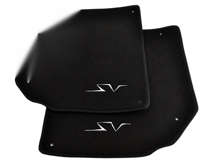 Lamborghini Aventador with Silver SV Emblem Floor Mats (2011-2023)