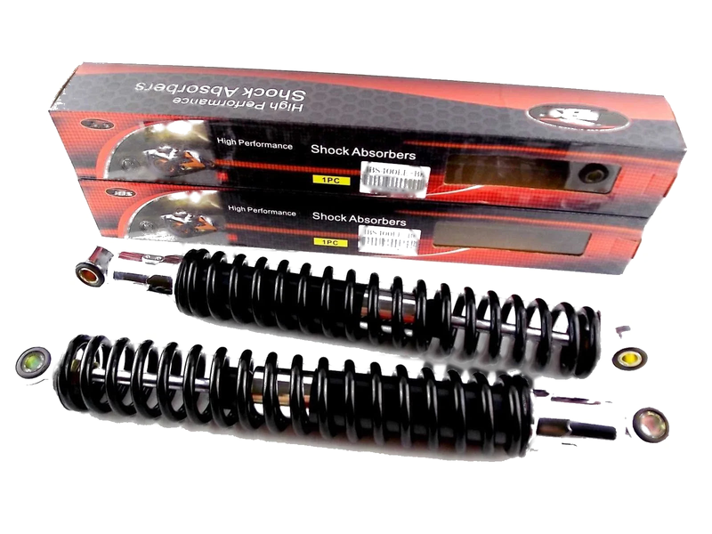 Suzuki PE250 400mm Black/Chrome Rear Shock Absorbers