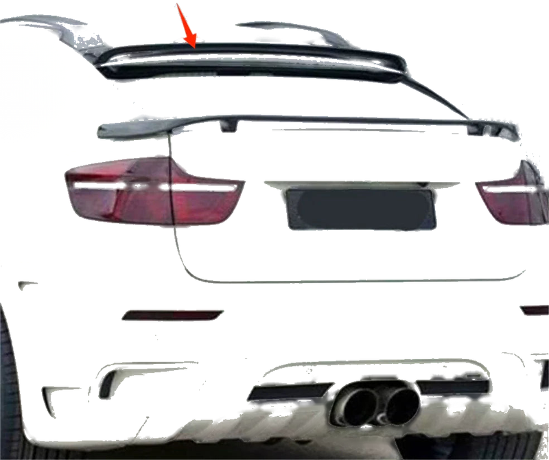 BMW X6 E71 E72 Glossy Black Rear Roof Spoiler Wing (2008-2014)