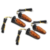 Motorcycle 4 Pcs Universal LED Turn Signal Indicator Amber Blinker Light