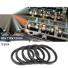 Oil Seal 95x110x12mm Nitrile Rubber Rotary Shaft Seal Black 5 Pcs