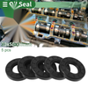 Oil Seal 30x58x10mm Black 5 Pcs NBR Rubber