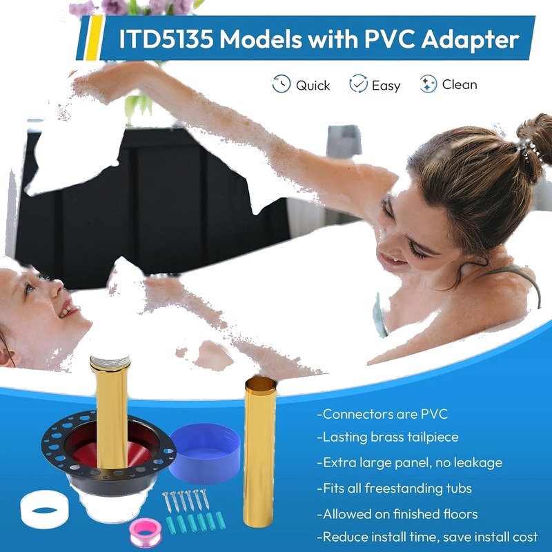 Freestanding Bathtub Drain Rough-In Kit /model