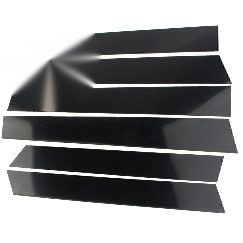 Honda CR-V 6 Pcs Car Door Trim Cover Kit Glossy Black Pillar Posts (07-11)