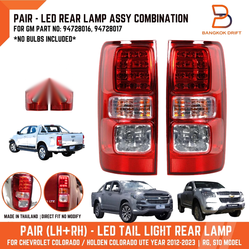 HOLDEN COLORADO UTE PAIR LED TAIL LAMPS (2012-2023)