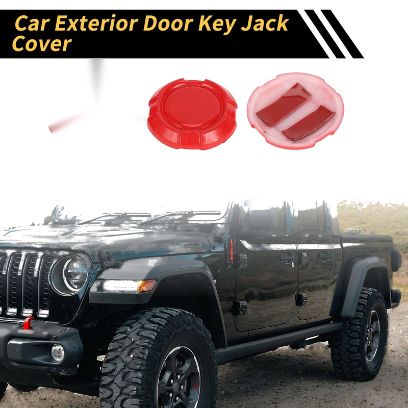 Jeep Wrangler JL JLU Sport 3 x Car Exterior Door Key Jack Covers (2018-2022)