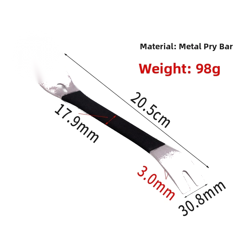Car Audio Dash and Interior Panel Removal Metal U-Shaped Crowbar Tool