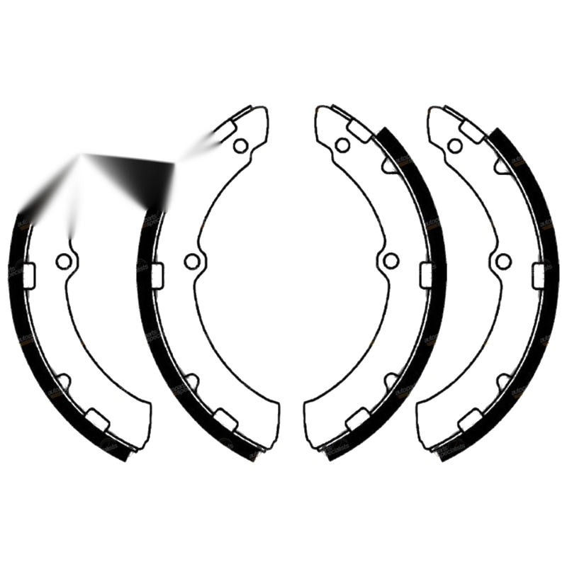 Toyota Coaster Rear Brake Shoes Set (2004–2016)