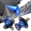 CFMOTO 450 650 700 800 Blue M10 Swingarm Spools Sliders 2x (2015-2023)