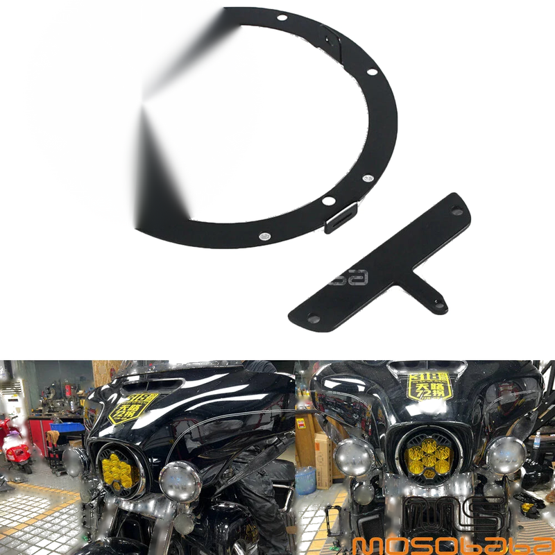 Harley Touring, Street Glide, Road King, Tri Glide Headlight Bracket Mount (2009-2023)
