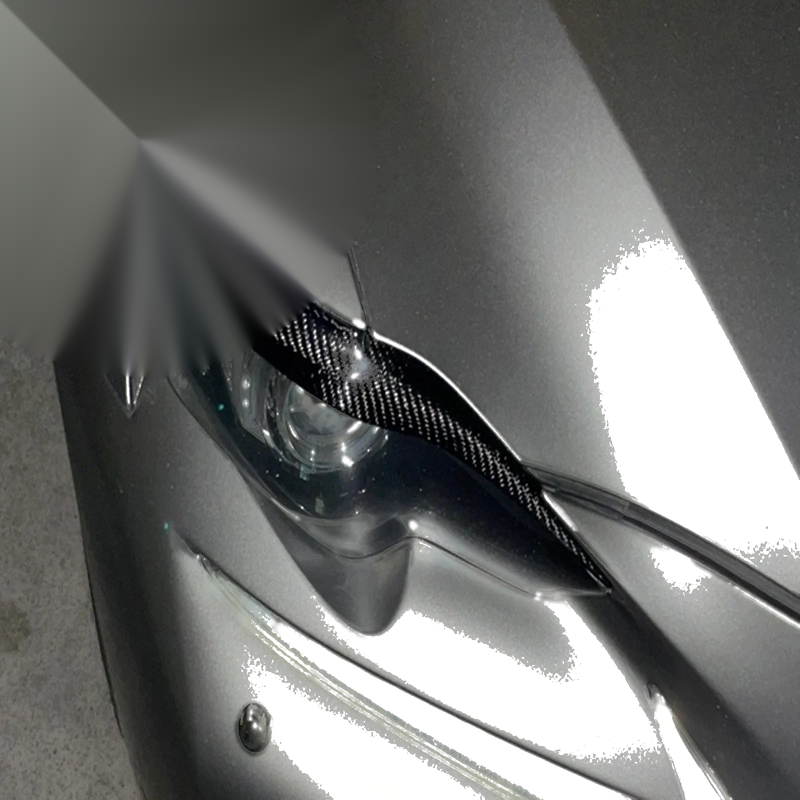 Lexus IS300 Black Headlight Eyelid Covers (2013-2016)