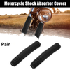 Make Model 1 Pair 390mm Front Fork Boots Shock Absorber Covers Rubber Black