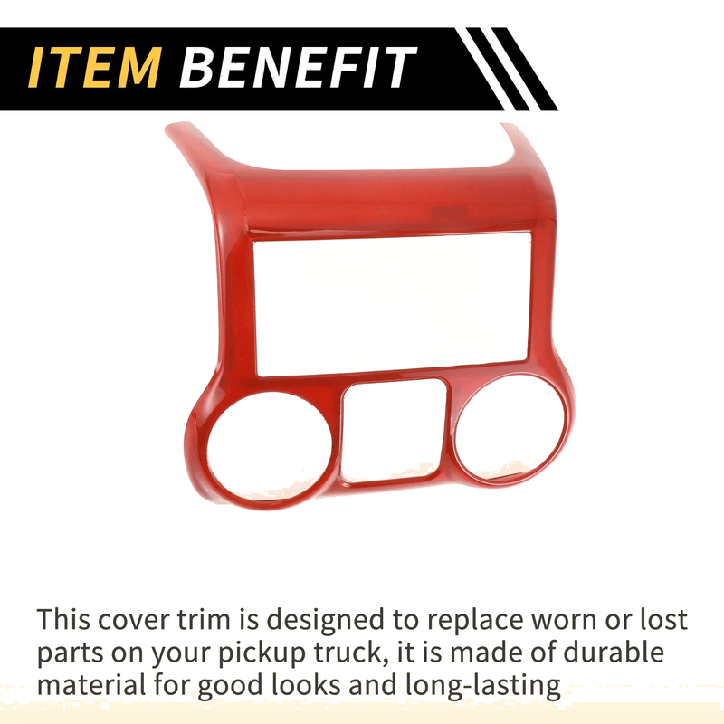 Jeep Wrangler JK JKU (2011-2017) Red Central Console Dashboard Trim