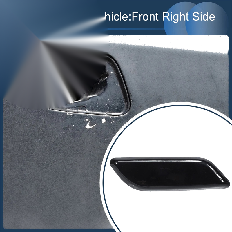 Honda Accord VIII 2011-2013 Black 1 Pc Front Right Washer Nozzle Cover