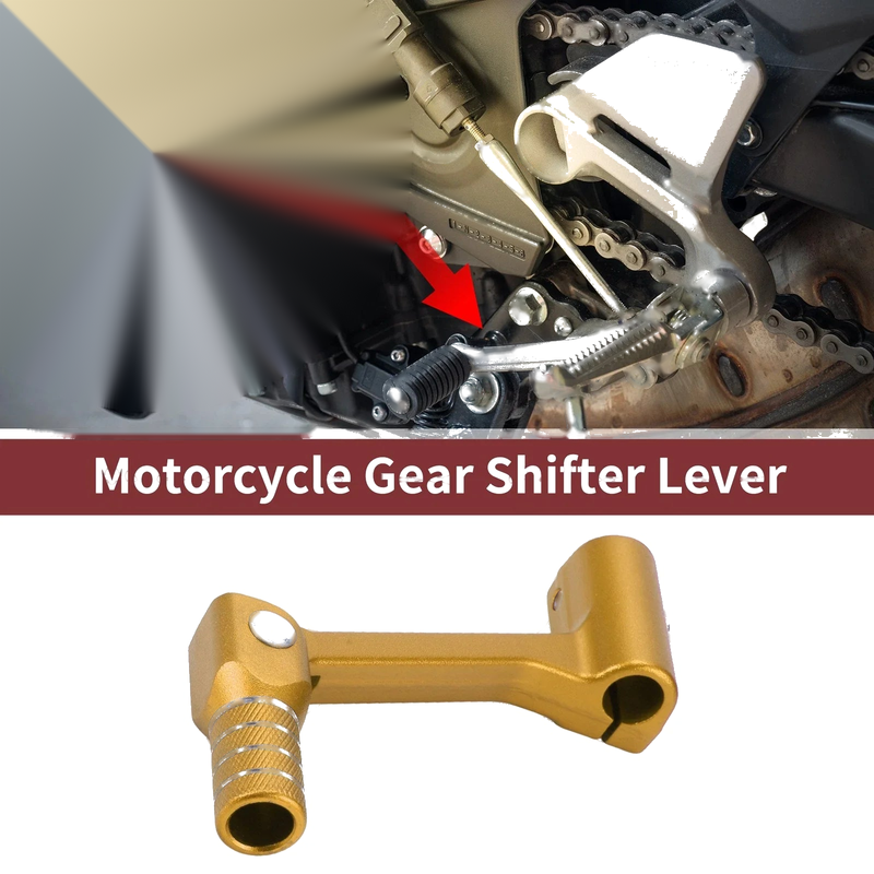 Bosuer Cheetah Gold Tone Gear Shifter Lever Folding
