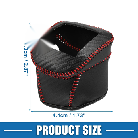 Nissan Rogue (2021-2023) PU Leather Black Red Gear Shifting Knob Cover