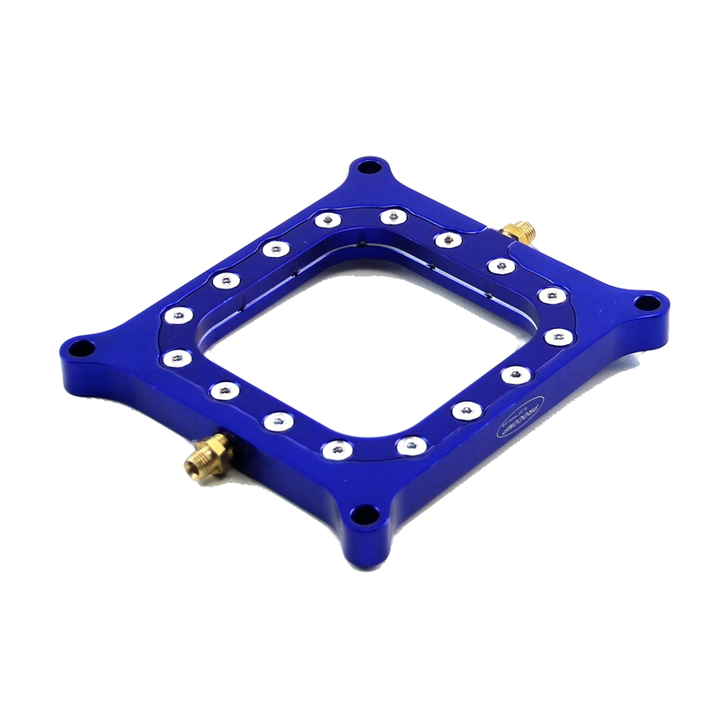 Nitrous Oxide 0.500 Blue Billet Square Bore Injection Spacer Plate