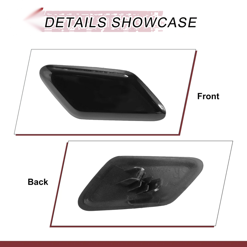 Volvo C30 (2010-2013) Black Front Right Bumper Trim Nozzle Cover