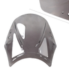 Universal Motorcycle Windshield Deflector Screen - Grey