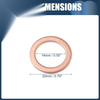 Mercedes-Benz A220 25 x Car Oil Drain Plug Gaskets 14mm ID (2019-2023)