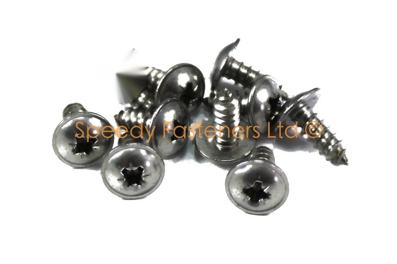Honda 10x Stainless Fairing Self Tapper Tapping Screws 5mm x 12mm