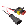 2 x Set Electrical Cable 2 Pin Connector Plug