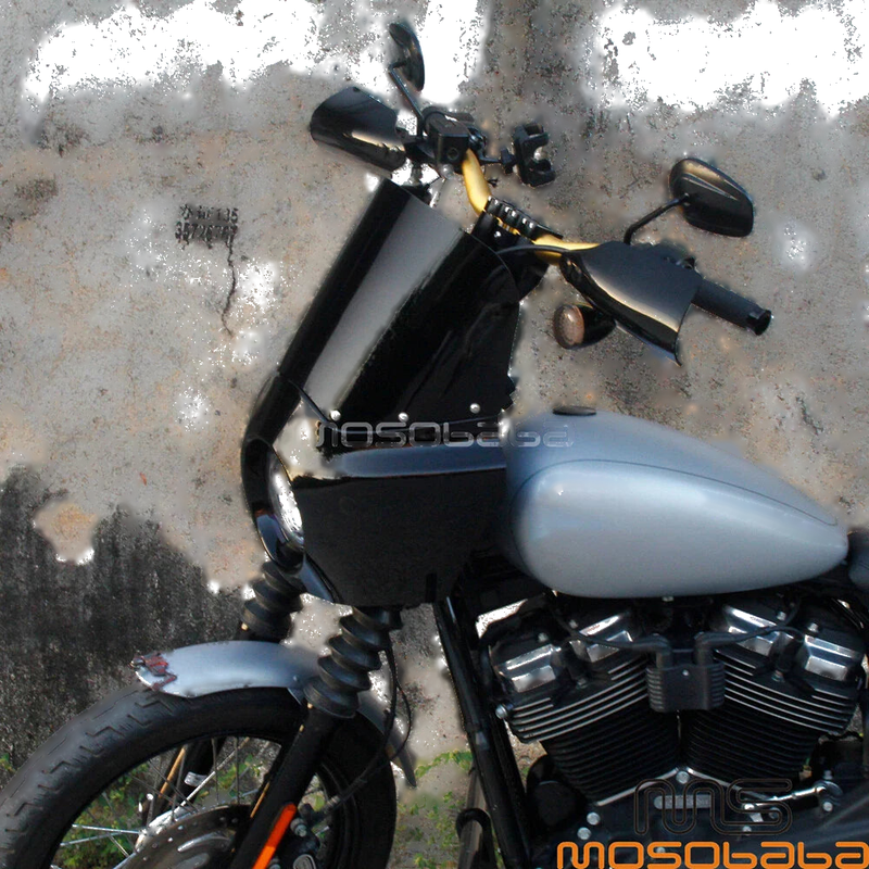 Harley XL883N XL883 XL1200V XLH1200 XLH1100 1x 11'' Black Windshield (2007-2023)